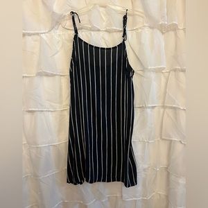 Billabong Navy and White Striped Dress